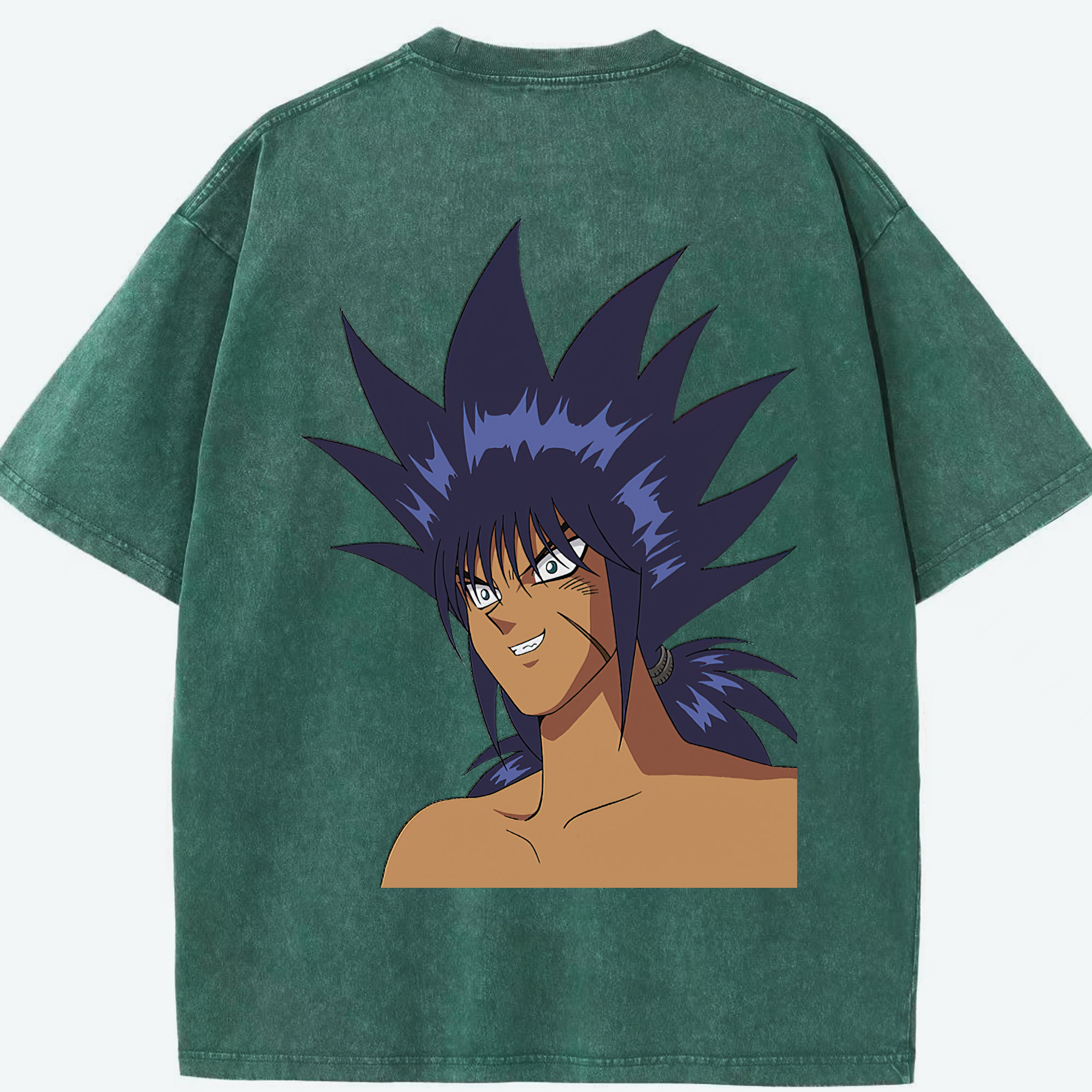 （画像用） 遊☆戯☆王 Yu-Gi-Oh! 綿100% ヴィンテージ風 半袖Tシャツ（背面プリント）